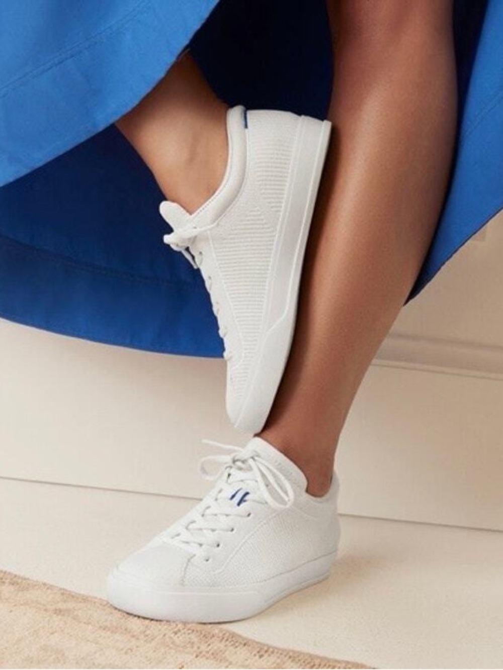 Rothys Women’s White Lace-Up Sneakers 10